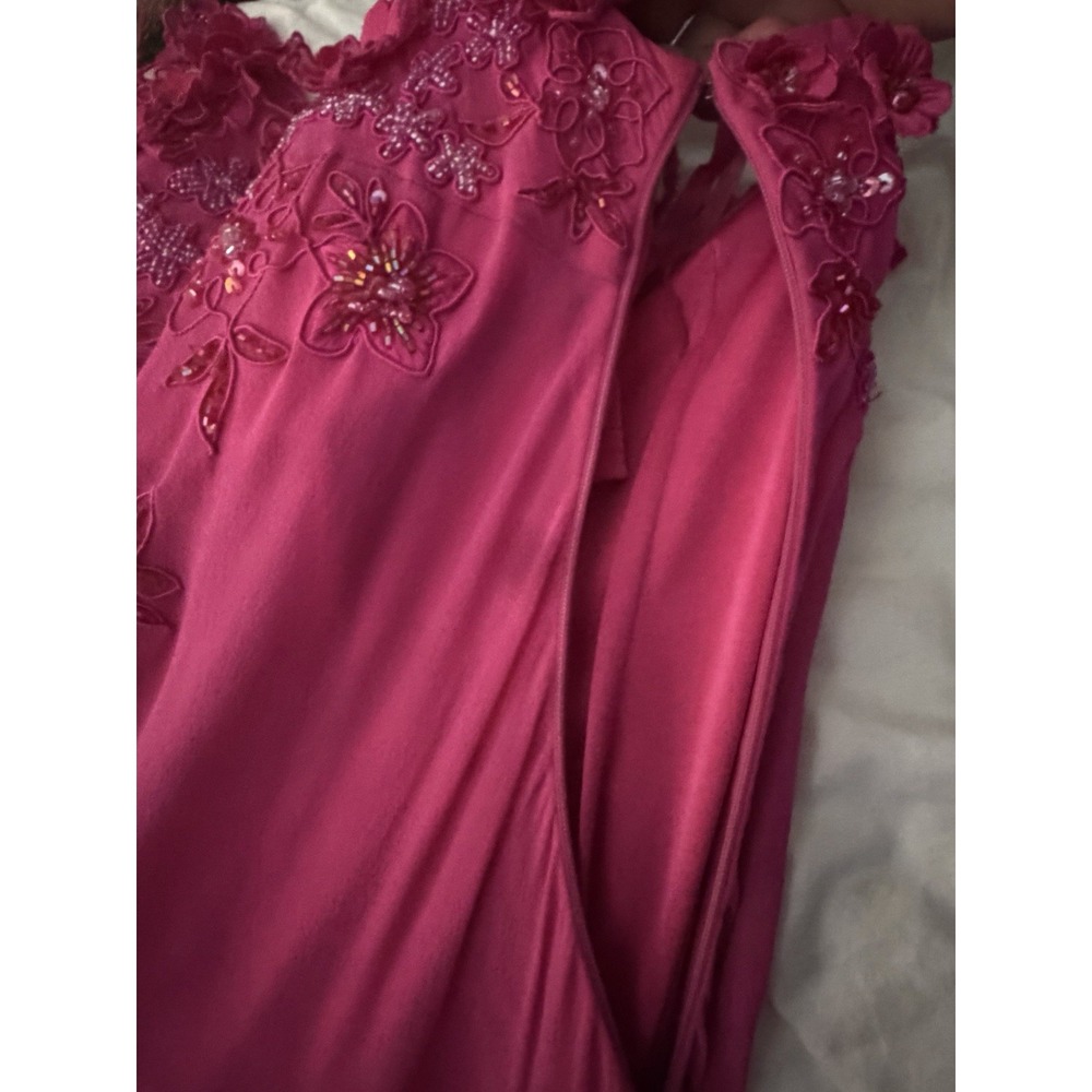 Sue Wong Nocturne vintage silk beaded fringe cocktail dress - Picture 7 of 10